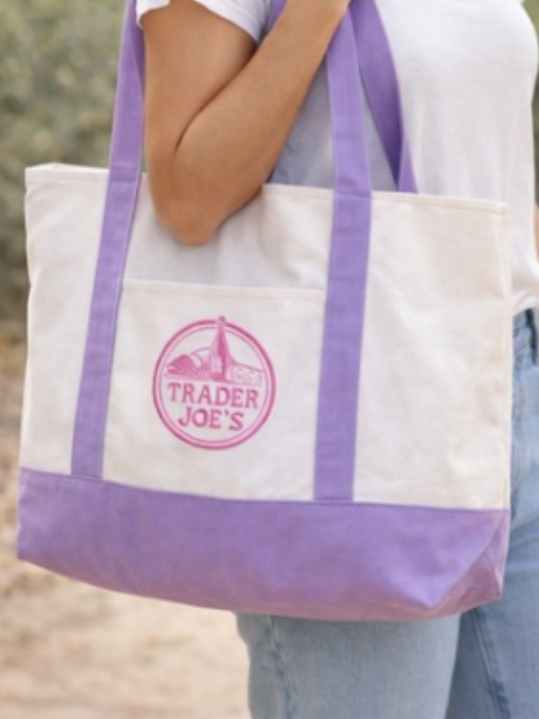 Trader Joe's Lavender Tote Nwt